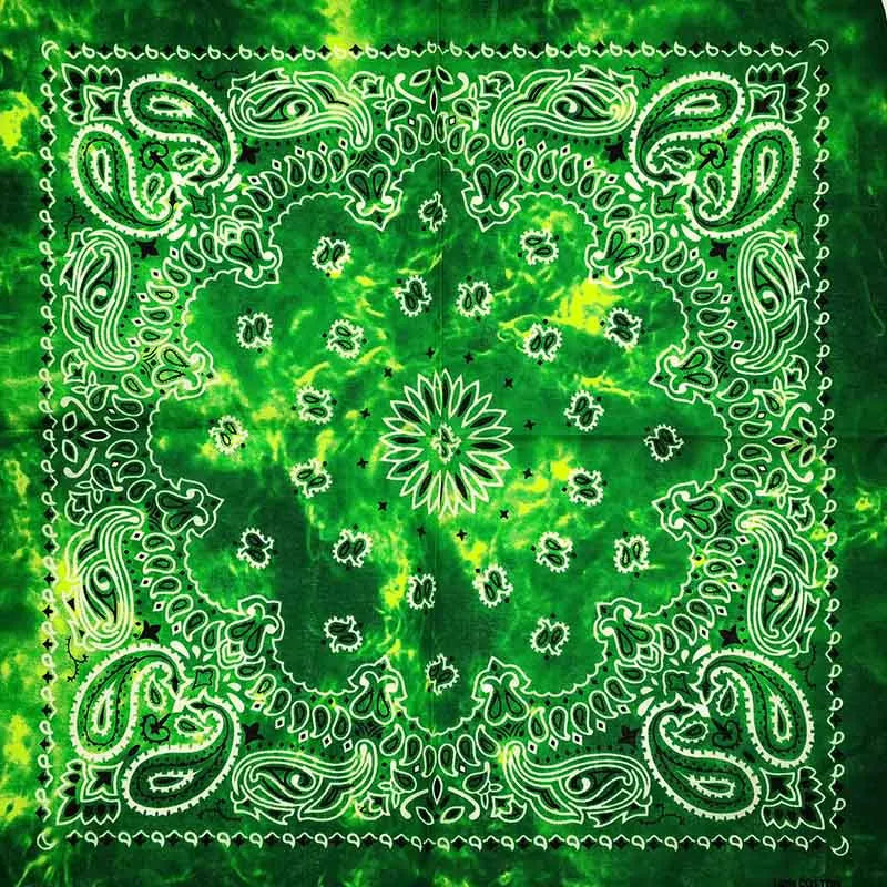 Paisley Bandana 100% Cotton Square Head Scarf 55cm