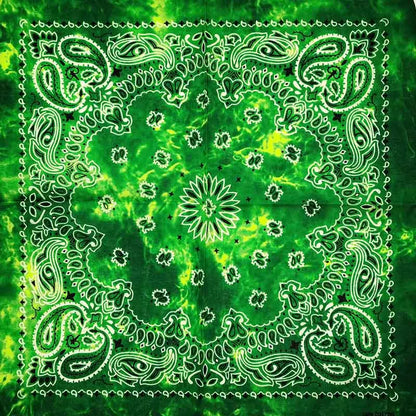 Paisley Bandana 100% Cotton Square Head Scarf 55cm