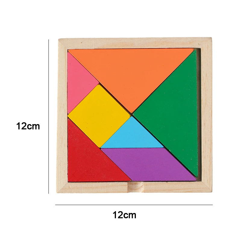 Montessori Wooden 3D Puzzle Toy for Early Learning