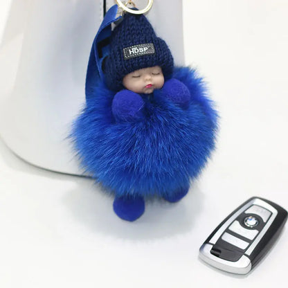 A charming plush accessory for handbags, school bags, wallets, car keys, and everyday gifting.