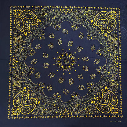 Paisley Bandana 100% Cotton Square Head Scarf 55cm
