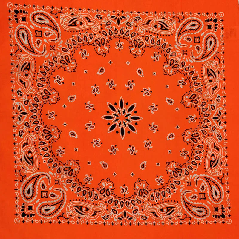 Paisley Bandana 100% Cotton Square Head Scarf 55cm