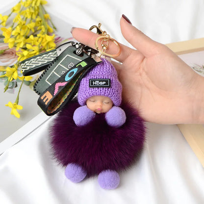 A charming plush accessory for handbags, school bags, wallets, car keys, and everyday gifting.