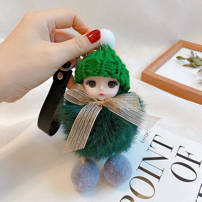 A charming plush accessory for handbags, school bags, wallets, car keys, and everyday gifting.