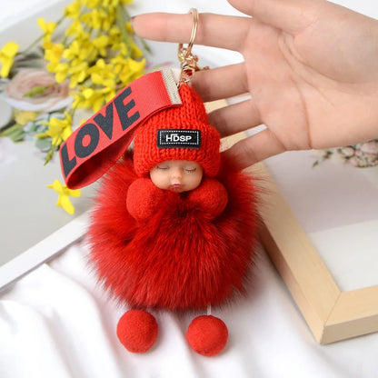 A charming plush accessory for handbags, school bags, wallets, car keys, and everyday gifting.