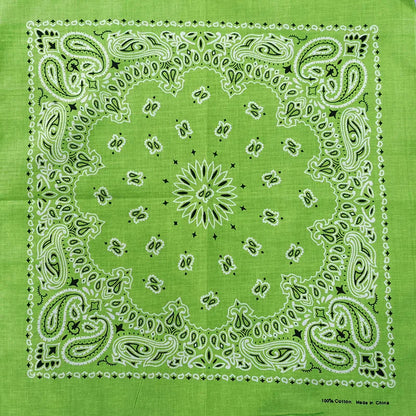 Paisley Bandana 100% Cotton Square Head Scarf 55cm