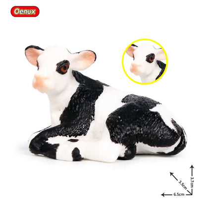 Farm Animal Figures Cow Calf Bull Buffalo PVC Model Toy