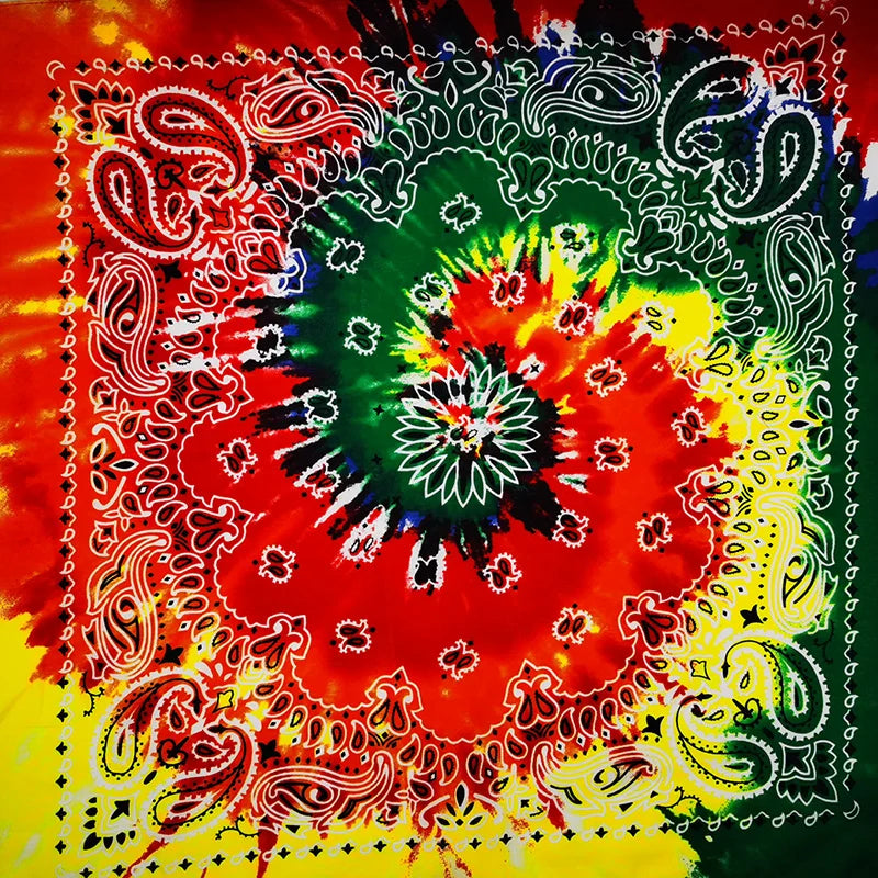 Paisley Bandana 100% Cotton Square Head Scarf 55cm