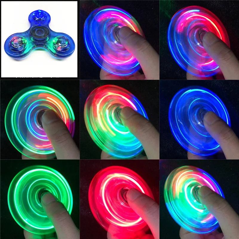 LED Fidget Spinner – Glow in the Dark Hand Spinner Toy