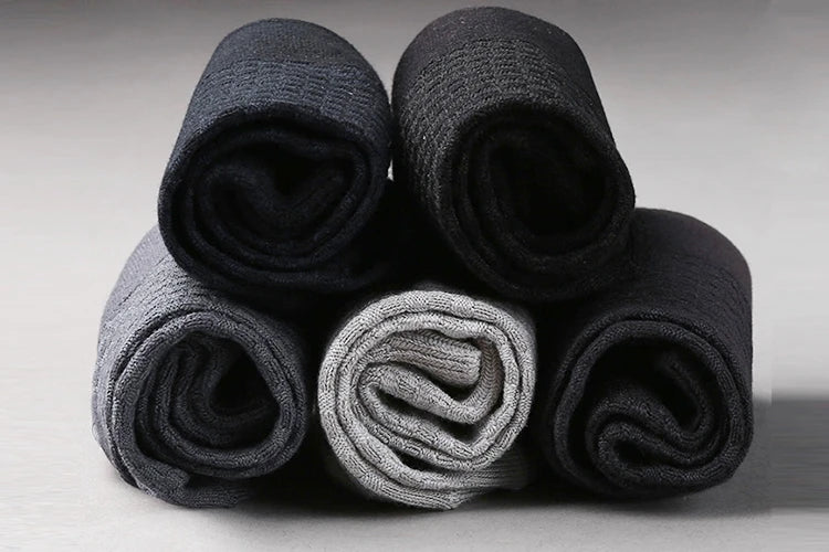 Men's Bamboo Fiber Socks Compression Business Crew Socks