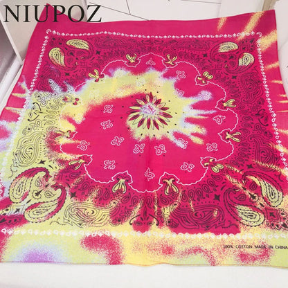 Paisley Bandana 100% Cotton Square Head Scarf 55cm