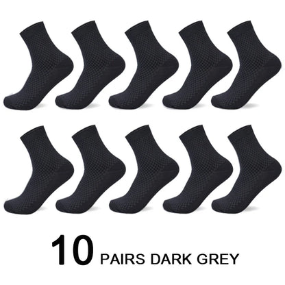 Men's Bamboo Fiber Socks Compression Business Crew Socks