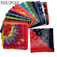 Paisley Bandana 100% Cotton Square Head Scarf 55cm