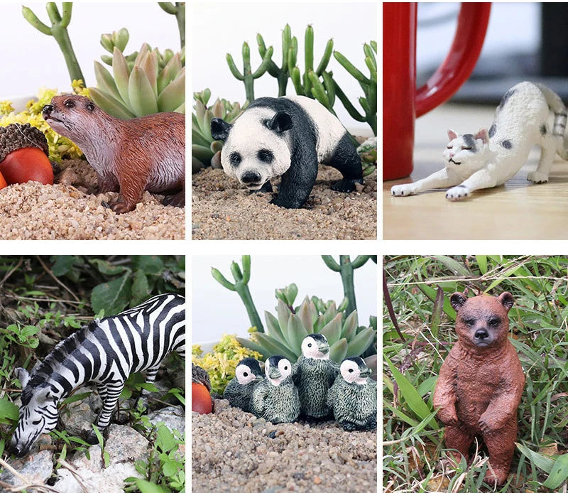 Wild Animal Figures Zoo Set Realistic ABS Educational Toys