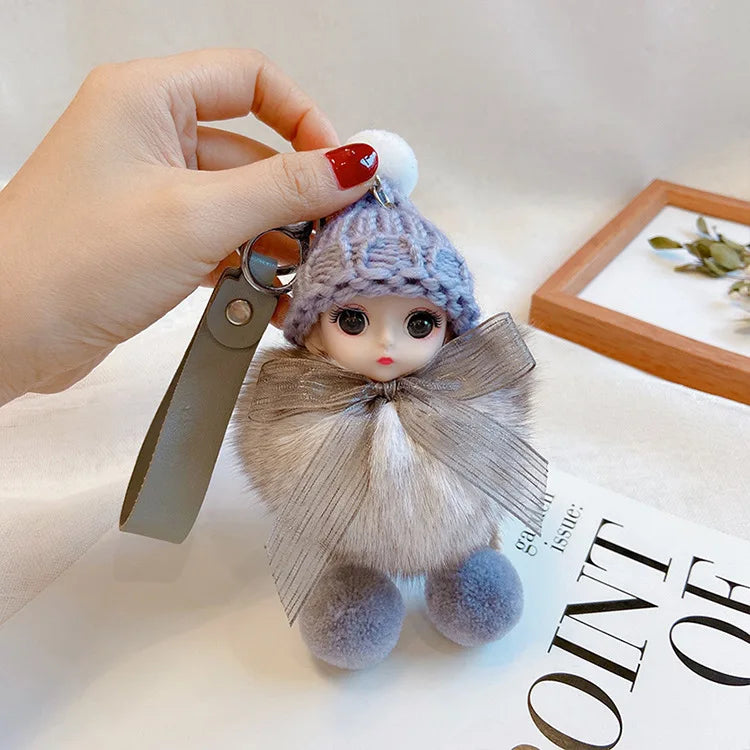 A charming plush accessory for handbags, school bags, wallets, car keys, and everyday gifting.