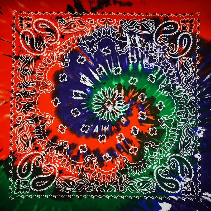 Paisley Bandana 100% Cotton Square Head Scarf 55cm