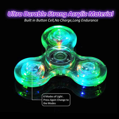 LED Fidget Spinner – Glow in the Dark Hand Spinner Toy