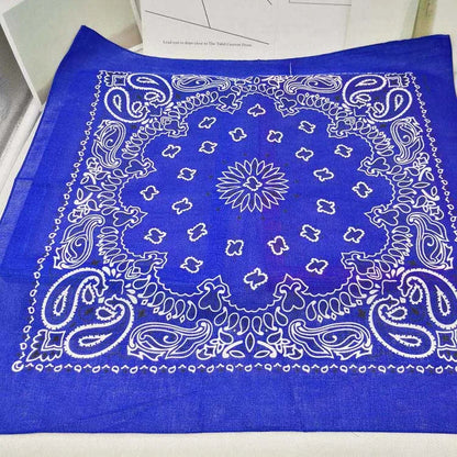 Paisley Bandana 100% Cotton Square Head Scarf 55cm