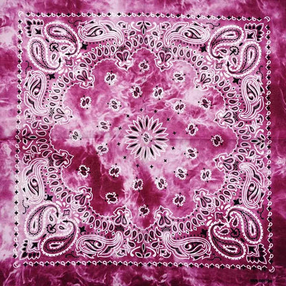 Paisley Bandana 100% Cotton Square Head Scarf 55cm