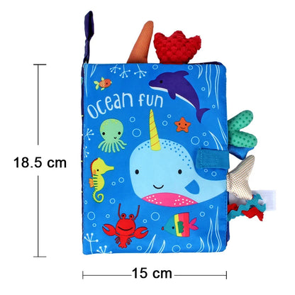 Baby Cloth Book Cartoon Animal Sensory Learning Toy