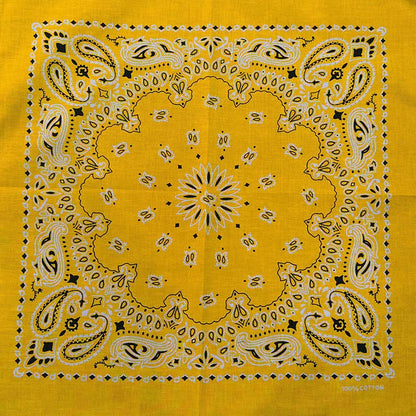 Paisley Bandana 100% Cotton Square Head Scarf 55cm