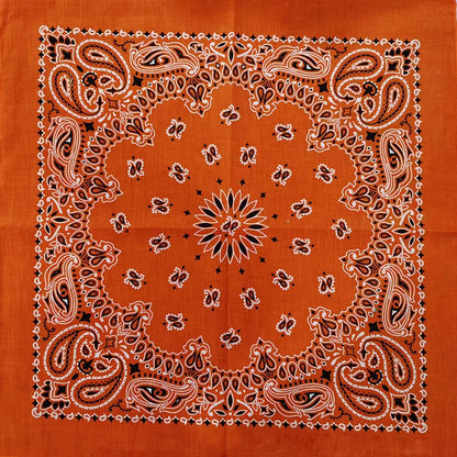 Paisley Bandana 100% Cotton Square Head Scarf 55cm