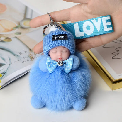 A charming plush accessory for handbags, school bags, wallets, car keys, and everyday gifting.