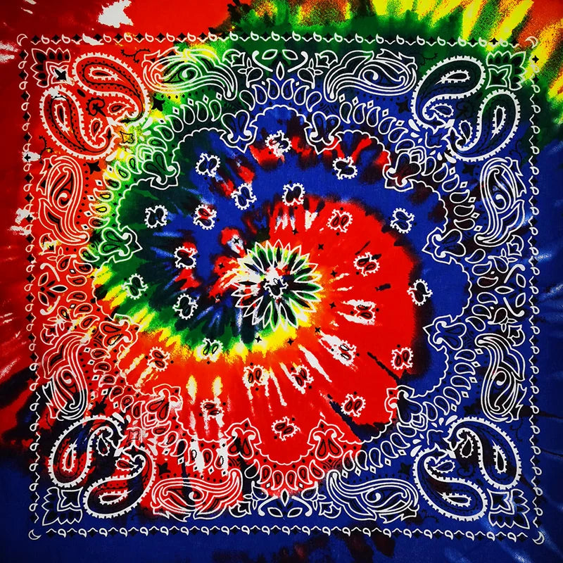 Paisley Bandana 100% Cotton Square Head Scarf 55cm