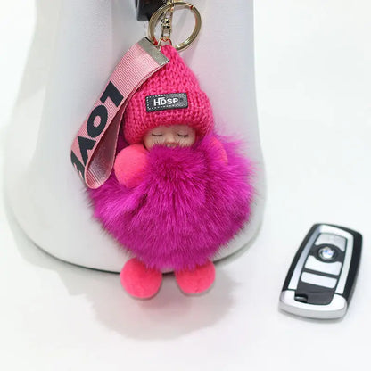 A charming plush accessory for handbags, school bags, wallets, car keys, and everyday gifting.