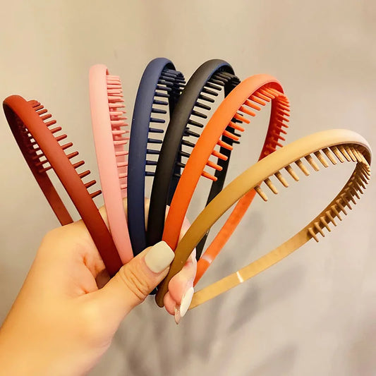 Women Hair Headband Matte Toothed Hair Hoop Fashion Accessory