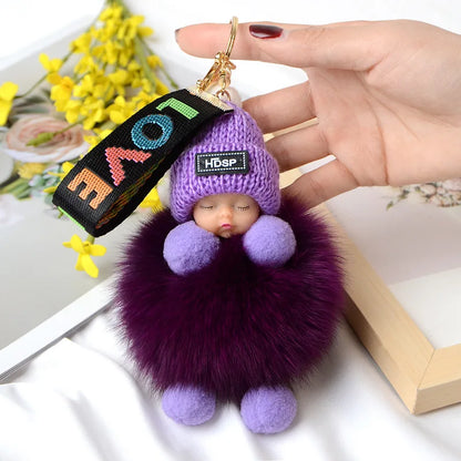 A charming plush accessory for handbags, school bags, wallets, car keys, and everyday gifting.
