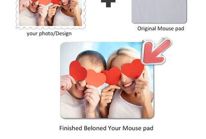 Carpet Mouse Pad 22x18cm – Non-Slip Small Mouse Mat