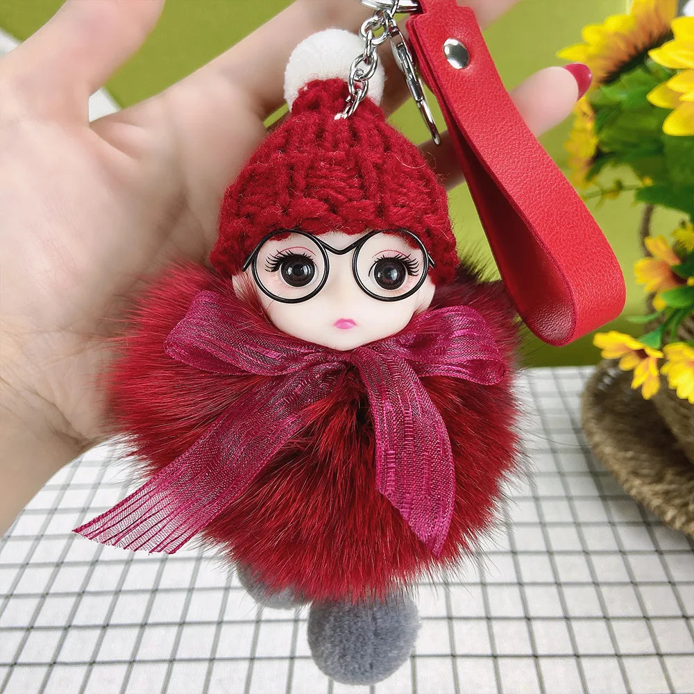 A charming plush accessory for handbags, school bags, wallets, car keys, and everyday gifting.