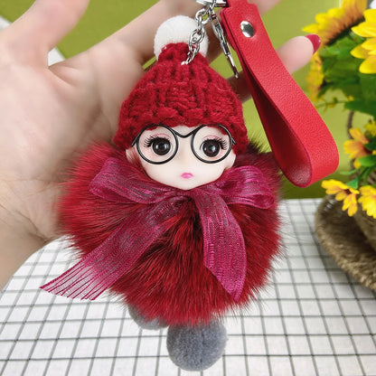A charming plush accessory for handbags, school bags, wallets, car keys, and everyday gifting.
