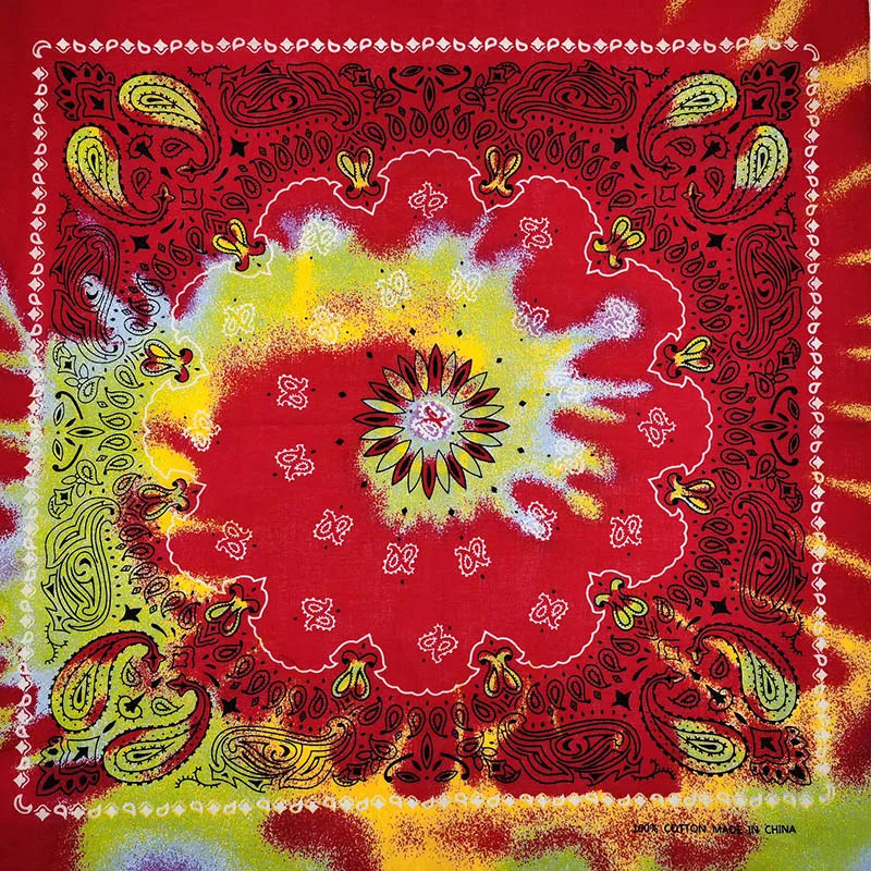 Paisley Bandana 100% Cotton Square Head Scarf 55cm