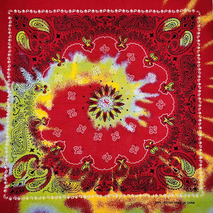Paisley Bandana 100% Cotton Square Head Scarf 55cm