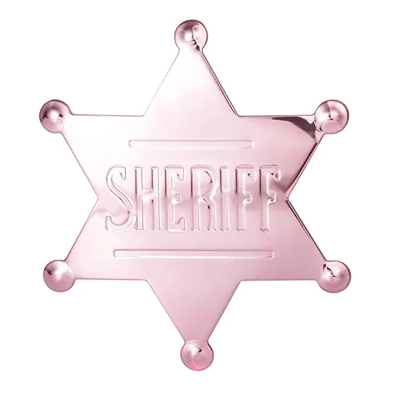Sheriff Badge Brooch Metal Deputy Star Costume Pin