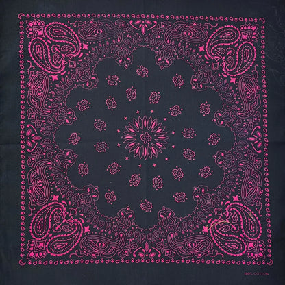 Paisley Bandana 100% Cotton Square Head Scarf 55cm