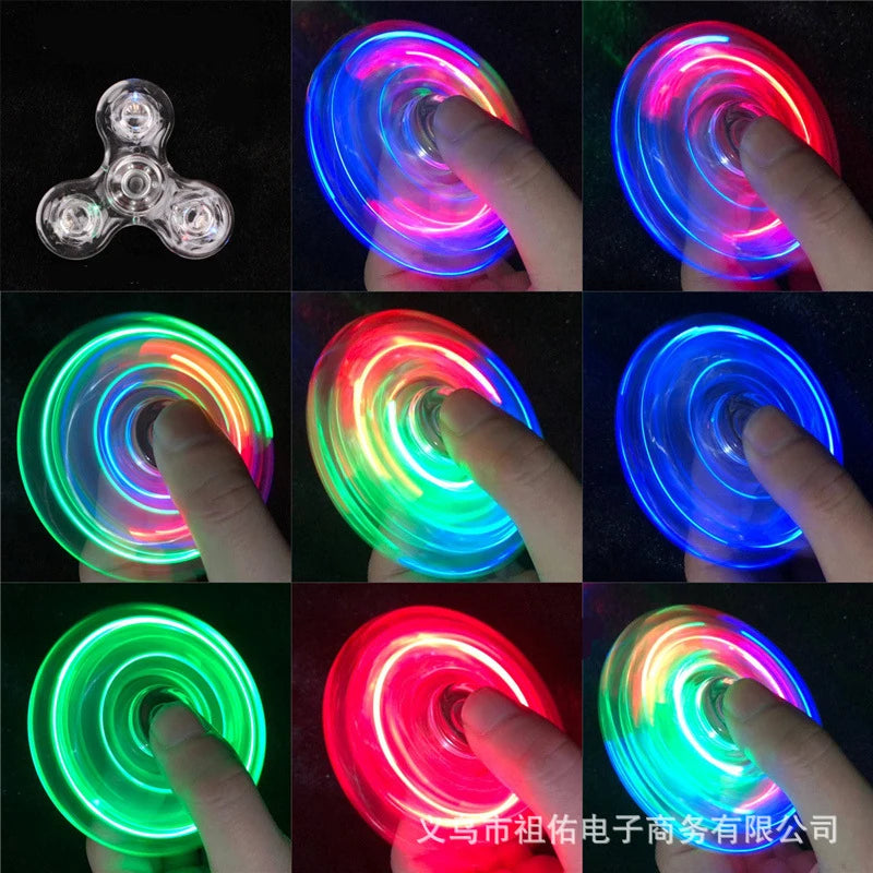 LED Fidget Spinner – Glow in the Dark Hand Spinner Toy