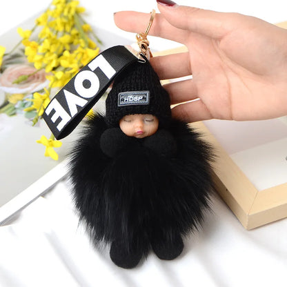 A charming plush accessory for handbags, school bags, wallets, car keys, and everyday gifting.