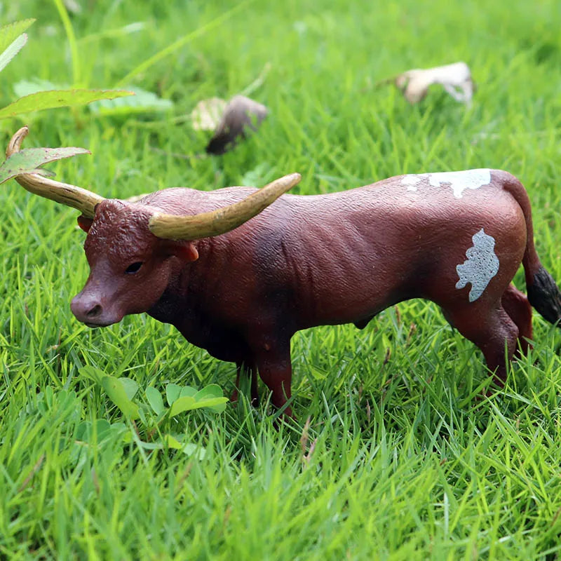 Farm Animal Figures Cow Calf Bull Buffalo PVC Model Toy