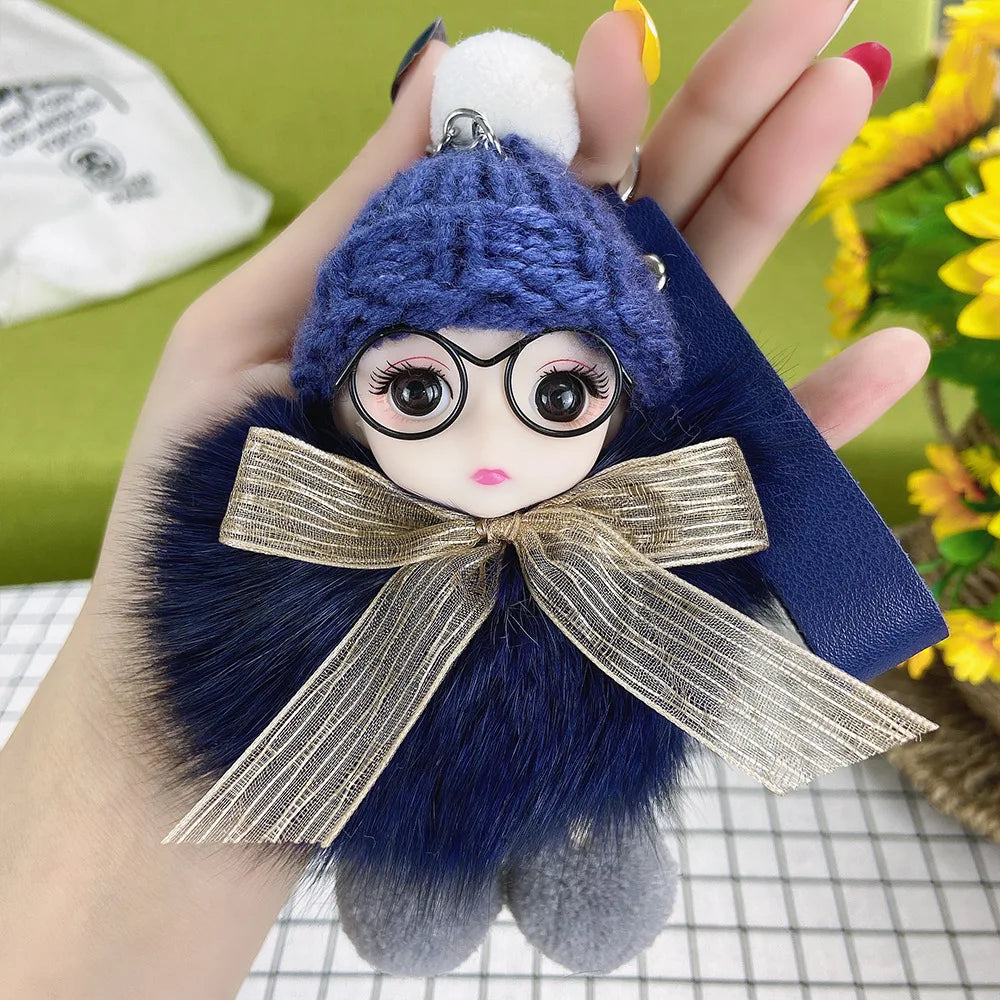 A charming plush accessory for handbags, school bags, wallets, car keys, and everyday gifting.