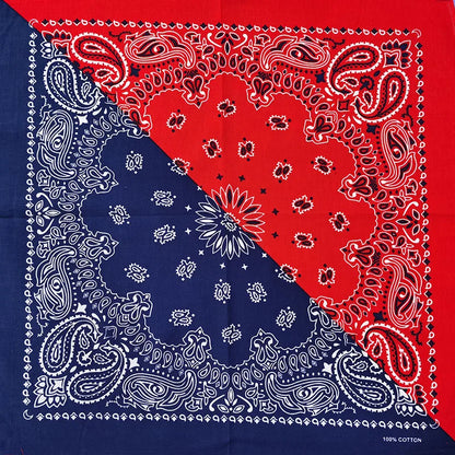 Paisley Bandana 100% Cotton Square Head Scarf 55cm