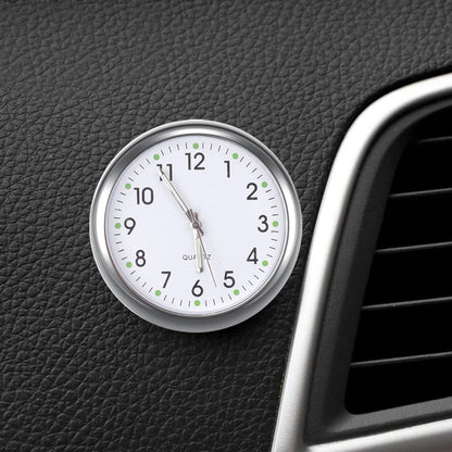 Mini Car Clock – Luminous Quartz Dashboard & Air Vent Clock