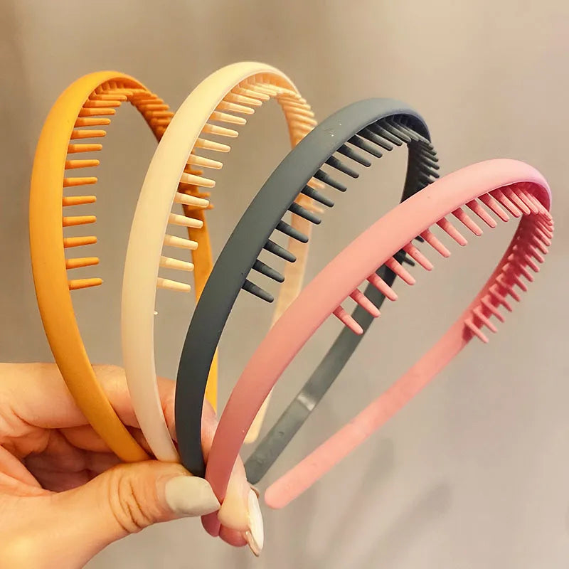 Women Hair Headband Matte Toothed Hair Hoop Fashion Accessory