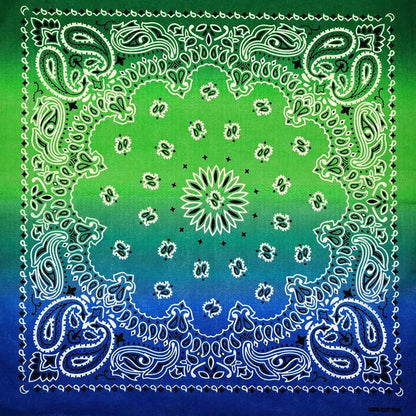 Paisley Bandana 100% Cotton Square Head Scarf 55cm