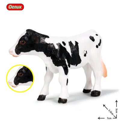 Farm Animal Figures Cow Calf Bull Buffalo PVC Model Toy