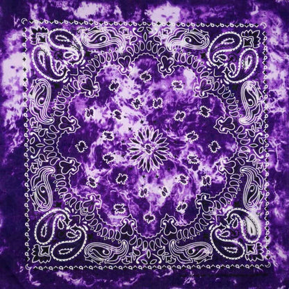 Paisley Bandana 100% Cotton Square Head Scarf 55cm