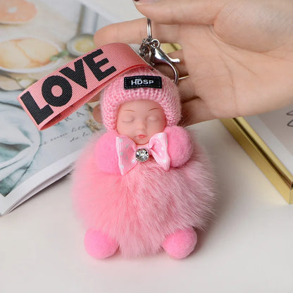 A charming plush accessory for handbags, school bags, wallets, car keys, and everyday gifting.