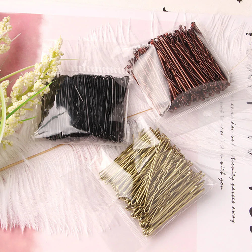 50 Pcs Wavy Bobby Pins Hair Clips for Women